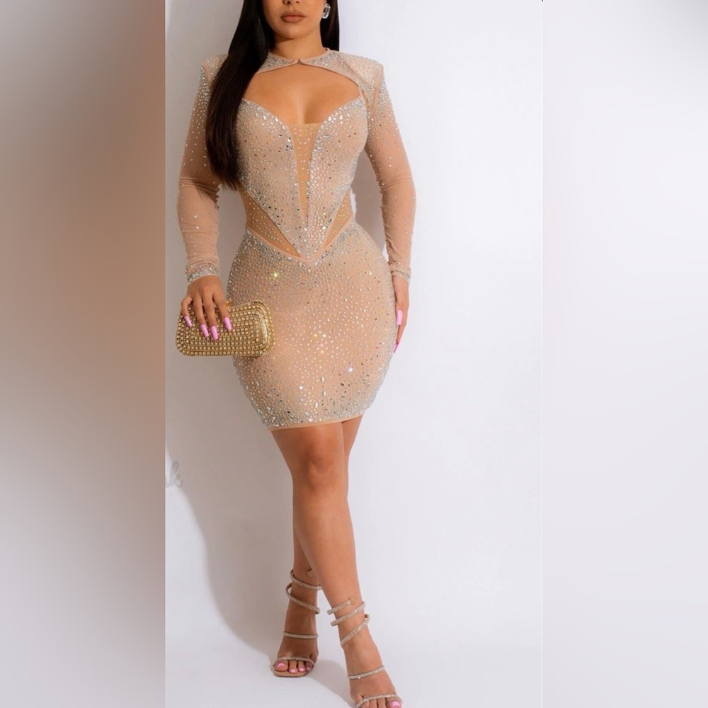rhinestone dress